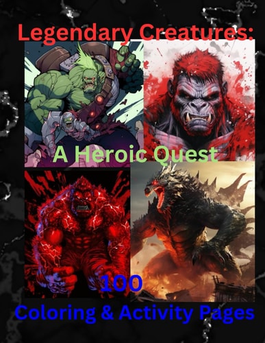 HERO'S & MONSTER COLORING AND ACTIVITY PAGES.