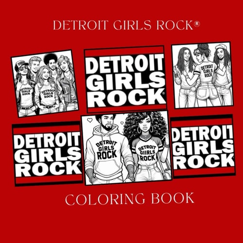 Detroit Girls Rock Coloring Book