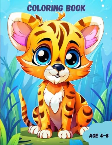 Coloring Book Awesome Animals Coloring Book for Kids Age 4-8