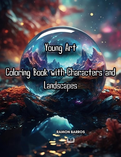 Young Art Coloring Book with Characters and Landscapes