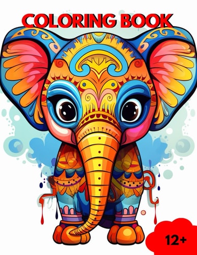 Coloring Book This Coloring Book Offers a Therapeutic and Relaxing Experience for Older Kids Over 12 + and Even Adults.