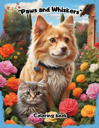 Paws and Whiskers Coloring Book