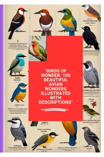 "Birds of Wonder 100 Beautiful Avian Wonders Illustrated with Descriptions"