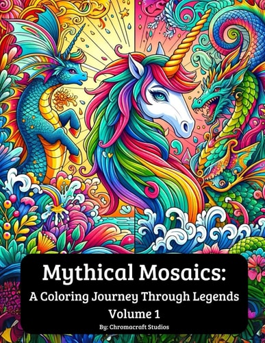 Mythical Mosaics A Coloring Journey Through Legends: Volume 1