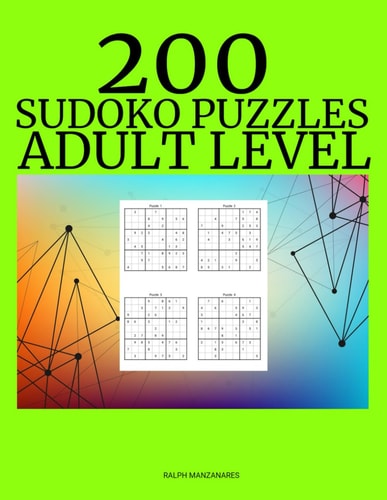 200 Sudoko Puzzles Adult Level