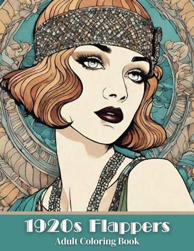 1920's Flappers Adult Coloring Book