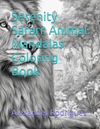 Serenity Safari Animal Mandalas Coloring Book