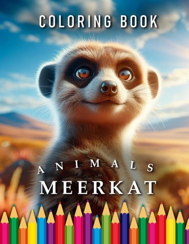 Meerkat Coloring Book For Adults & Children: The Perfekt Gift for Animal Lovers