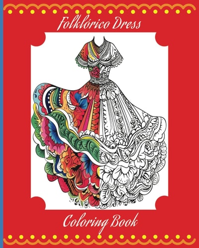 Folklorico Dress Coloring Book