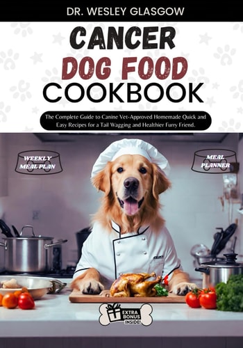 Cancer Dog Food Cookbook The Complete Guide to Canine Vet-Approved Homemade Quick and Easy Recipes for a Tail Wagging and Healthier Furry Friend.
