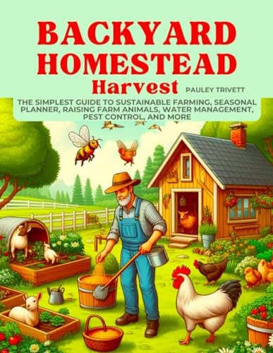 Backyard Homestead Harvest The Simplest Guide to Sustainable Farming, Seasonal Planner, Raising Farm Animals, Water Management, Pest Control, and More