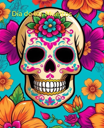 XXL - Día de Los Muertos A Coloring Book with 100 Beautiful Motives: Celebrate Tradition and Creativity with Every Stroke