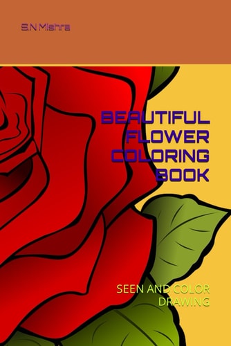 Beautiful Flower Coloring Book Seen and Color Drawing