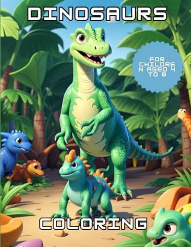 Dinosaur A Prehistoric Coloring Adventure for Kids.