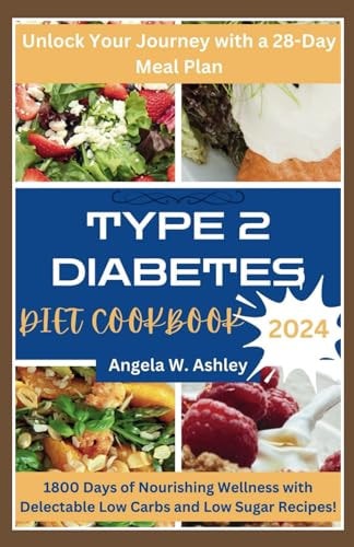 Type 2 Diabetes Diet Cookbook 2024 1800 Days of Nourishing Wellness with Delectable Low Carbs and Low Sugar Recipes