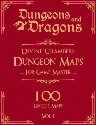 Dungeons and Dragons Divine Chambers Dungeon Maps for Game Masters Vol 1 100 Unique Temple Maps and Stories for TTRPGs