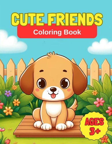 Cute Friends Coloring Book