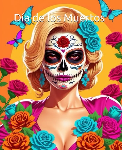 Día de Los Muertos A Coloring Book with 50 Beautiful Motives: Celebrate Tradition and Creativity with Every Stroke