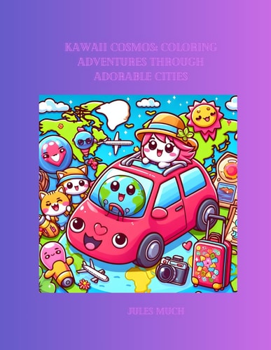 Kawaii Cosmos Coloring Adventures Through Adorable Eco-Friendly Cities