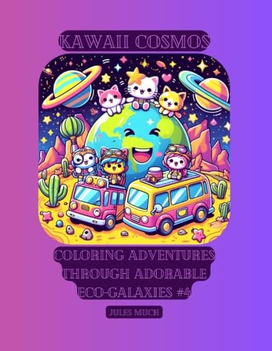 Kawaii Cosmos Coloring Adventures Through Adorable Eco-Galaxies #4