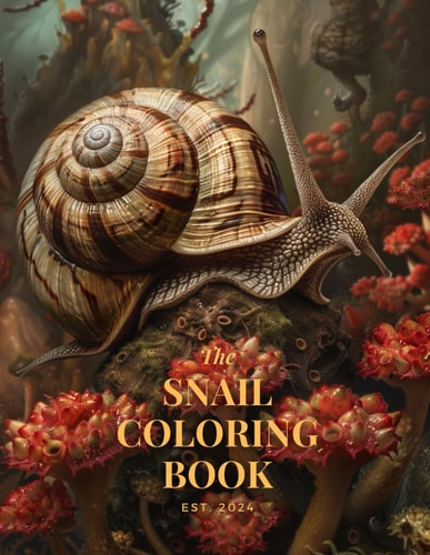 Snail Coloring Book Over 30 Magical Scenes