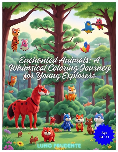 Enchanted Animals A Whimsical Coloring Journey for Young Explorers