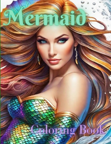 Mermaid Coloring Book Elegant Siren Coloring Book for Adults