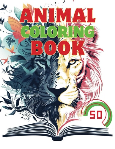 50 Different Animal Kingdom Quest Around the World in Color Whimsical Beasts and Beautiful Backgrounds - An Imaginative Coloring Collection