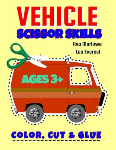 Vehicle Scissor Skills Fuel Your Child's Creativity with Exciting Vehicle Crafting Adventures!