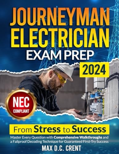 Journeyman Electrician Exam Prep From STRESS to SUCCESS: Master Every Question with Comprehensive Walkthroughs and a Failproof Decoding Technique for Guaranteed First-Try Success
