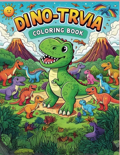 Dino - Trivia Coloring Book A Colorful and Educational Adventure