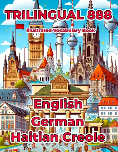 Trilingual 888 English German Haitian Creole Illustrated Vocabulary Book Help Your Child Master New Words Effortlessly