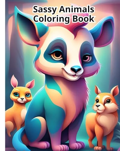 Sassy Animals Coloring Book Animals Coloring Book For Stress Relief and Relaxation, A Hilarious Kids Coloring Book for Animal Lovers