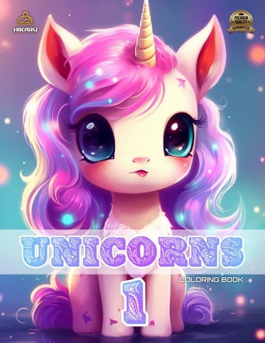 Unicorns 1 Coloring Book for Women & Kids