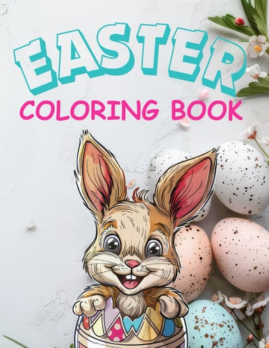 Easter Coloring Book Baby Animals Emerging From Easter Eggs