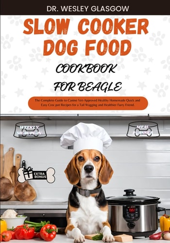 Slow Cooker Dog Food Cookbook for Beagle The Complete Guide to Canine Vet-Approved Healthy Homemade Quick and Easy Croc Pot Recipes for a Tail Wagging and Healthier Furry Friend.