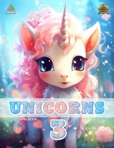 Unicorns 3 Coloring Book for Women & Kids