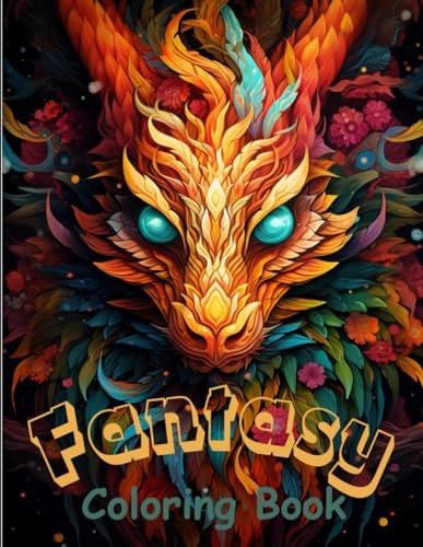 Fantasy Coloring Book For Teens & Adults