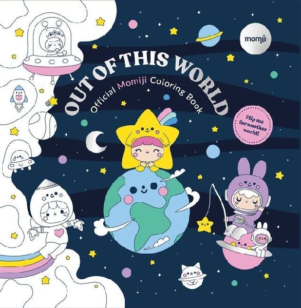Official Momiji Coloring Book: 2-in-1 Kawaii Art Book Featuring Cute Collectible Characters and Cozy Affirmations for Relaxation and Display