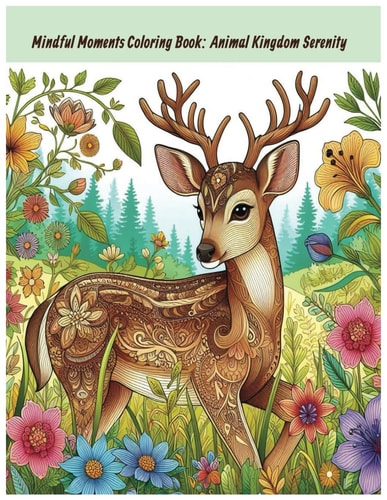 Mindful Moments Coloring Book Animal Kingdom Serenity