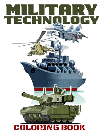 Military Technology Coloring Book Trooper Training & Choppers Journey, Ages 4-10