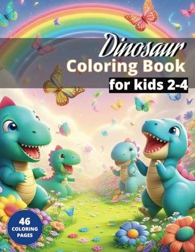 DINOSAUR COLORING BOOKS FOR KIDS 2-4