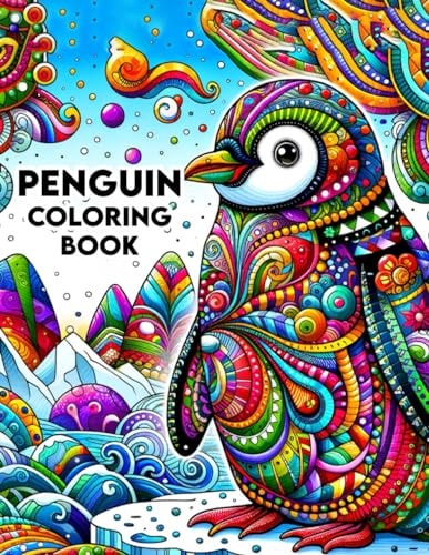 Penguin Coloring Book Animal-themed with Clear, Diverse Images and Many Genres.colouring For Adult