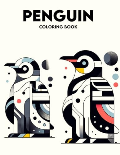 Penguin Coloring Book Animal-themed with Clear, Diverse Images and Many Genres.colouring For Adult