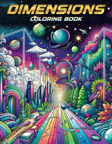 Dimensions Coloring Book Nature Inspired Coloring Book: Detailed Wildlife Patterns, Large Size