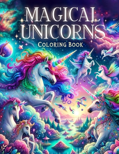 Magical Unicorns Coloring Book Whimsy and Wonder on Every Page