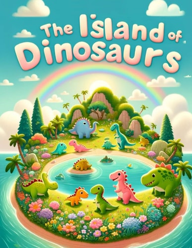 The Island of Dinosaurs - Coloring Book