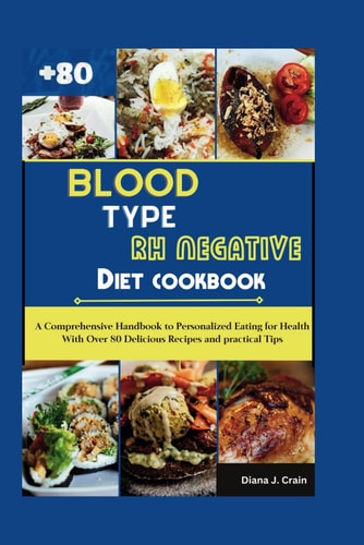 Blood Type Rh Negative Diet Cookbook A Comprehensive Handbook to Personalized Eating for Health With Over 80 Delicious Recipes and Practical Tips