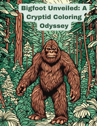 Bigfoot Unveiled A Cryptid Coloring Odyssey