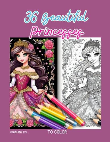 36 Beautiful Princesses to Color